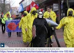 WDR aktuell Bericht über den Gronauer Ostermarsch und die Anreicherung