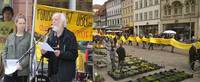 Goettingen: Widerstandswurm und Kundgebung